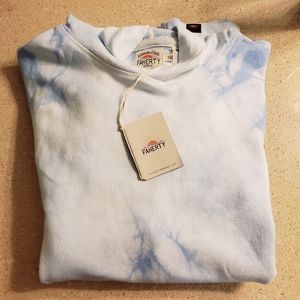 FAHERTY BRAND Tie-Dye Hoodie | Pacific Mist | Small | NWT